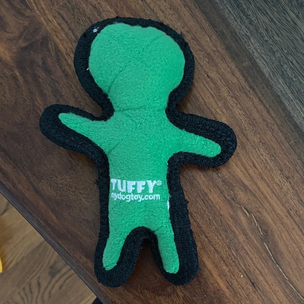 NWOT Tuffy Green and Black Frankenstein Dog Toy